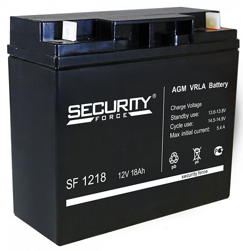Аккумулятор свинцово-кислотный Security Force SF 1218 (12V, 18Ah)