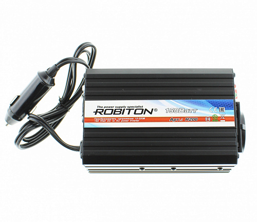 Инвертор 12-220V 150W Robiton R200