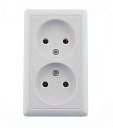 Розетка 2-ая о/у без з/к Schneider Electric ХИТ 250V 16A белый