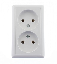Розетка 2-ая о/у без з/к Schneider Electric ХИТ 250V 16A белый