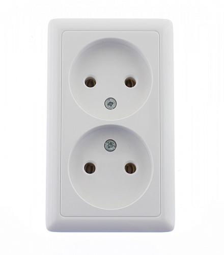 Розетка 2-ая о/у без з/к Schneider Electric ХИТ 250V 16A белый