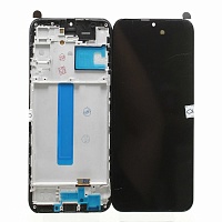 Дисплей для Samsung Galaxy A25 5G (A256E) модуль с рамкой Черный - (OLED) (Full Size)