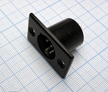 XLR штекер на панель 25 5M, Разъём