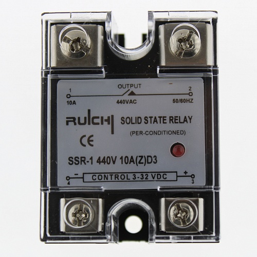 Реле твердотельные SSR-1 440V 10A (Z) D3 (3-32V)