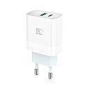 Зарядное устройство BC C62 (18W, USB-A, USB-C, QC3.0, PD,2 порта) белый