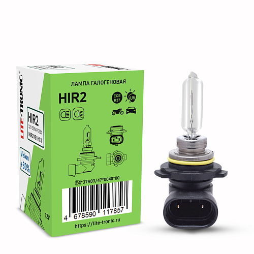Галогенная лампа головного света HIR2 Lite-Tronic Vision+30% 12V 55W PX22d