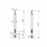 Антенна телескопическая D7mm 150-450mm AST-18