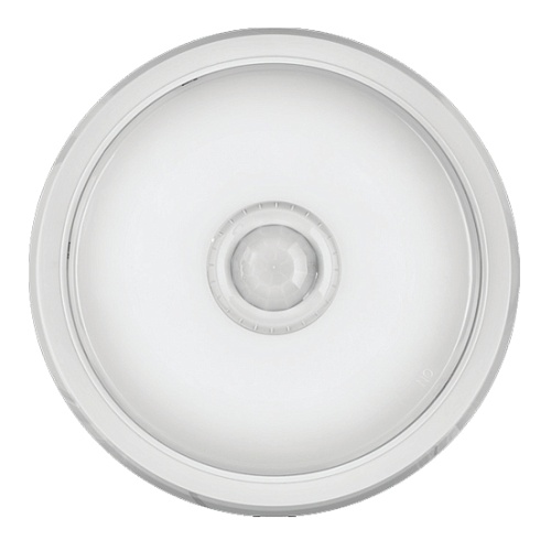 Светильник с инфракрасным датчиком движения ОНЛАЙТ OBL-R1-5-4K-WH-IP40-LED-SNR белый, круг