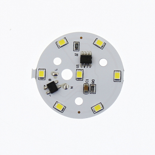 Светодиодная матрица "прямого включения" IC 3W 6000К smd5730 (220V, 250lm, 7LED, d=40mm)