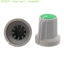 Ручка приборная RR4836 (6мм, круг) зелёный