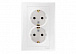 Розетка 2-ая с/у с з/к Schneider Electric ХИТ 250V 16A белый