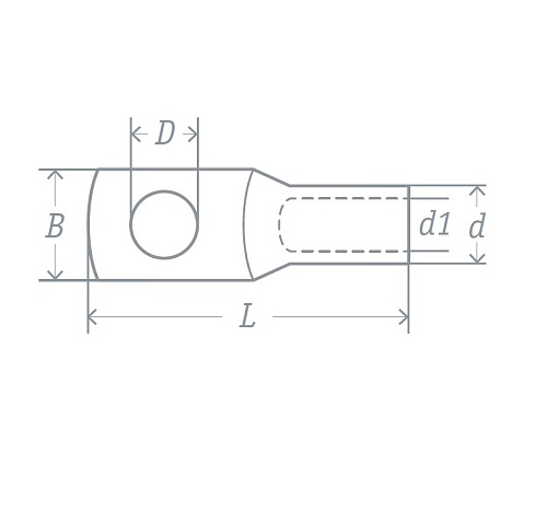 Клемма тип *O* неизолированная ТМЛ-95-10-15 (95mm2)