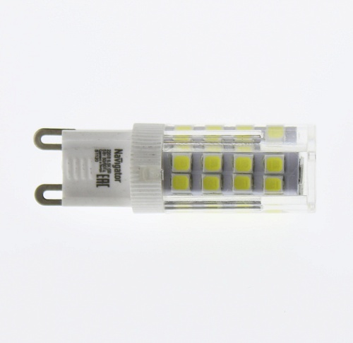 Лампа Navigator NLL-P-G9-5-230-6.5K (аналог 40Вт, 440лм, белый холодный)