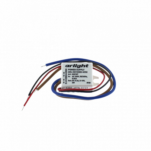 Блок питания Arlight ARJ-KE10300-MINI (3W, 300mA, 5-10V, IP20)