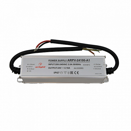 Блок питания Arlight ARPV-24100-A1 (24V 4.16A 100W, IP67)