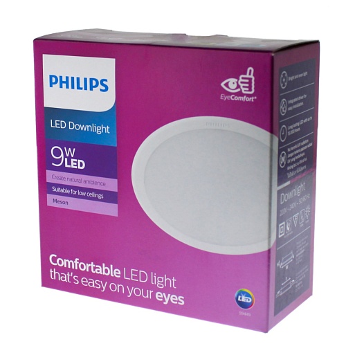 Светильник Philips 59449 MESON 105 9W WH 840 (витрина)