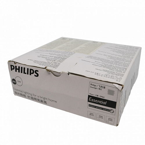 Светильник квадратный Philips 59465 MESON 125 13W WH SQ recessed (13Вт, 960Лм, 6.5К) 1 Повреждена упаковка