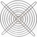 Решетка для вентилятора 150x150мм металл