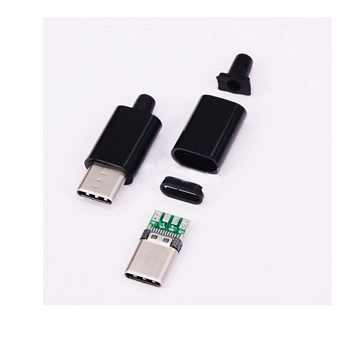USB3.1 TYPE-C штекер на кабель ( чёрный), Разъём