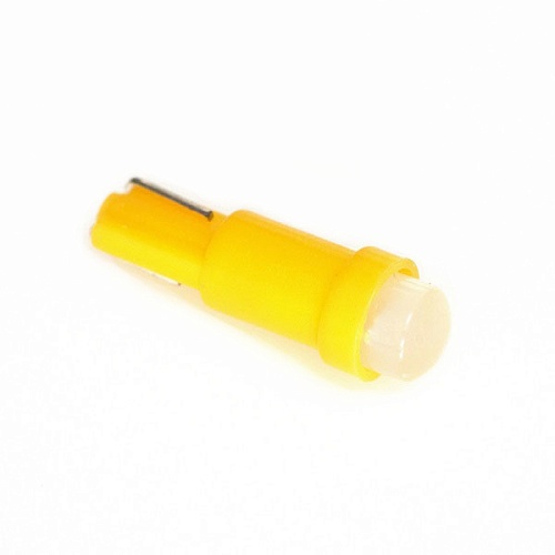 Светодиодная лампа T5 (W1.2W) 12V 1 COB LED Orange