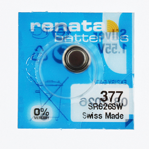 Батарейка часовая Renata 377 (Silver Oxide, SR626SW, AG4, 1.55V)