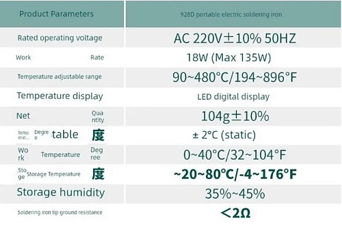Паяльник Yihua YH928D-III 110 Вт
