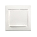 Розетка Lezard Mira с/у 1-ая с з/к с крышкой керамика 250V 16А белая