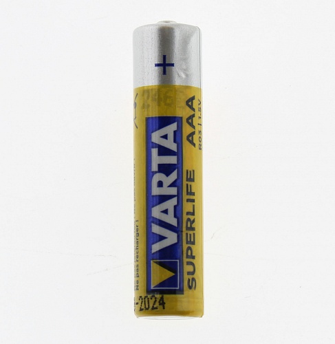 Батарейка Varta SUPER LIFE (Солевая, AAA, R03, 4BL, 1.5V)
