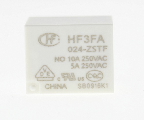HF3FA/024-ZSTF  24VDC, 10A, 1C, Реле электромагнитное HF3FA/024-ZSTF  24VDC, 10A, 1C