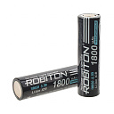 Аккумулятор Robiton 18650 LI18650-1800NP-PK1 (Li-ion, 3.7V, 1800mAh) без контроллера