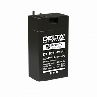 Аккумулятор свинцово-кислотный Delta DT 401 (4V, 1Ah)