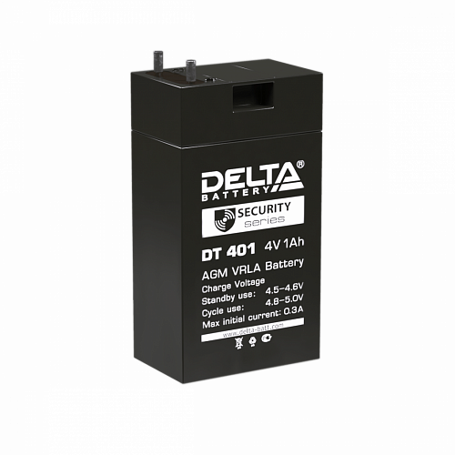 Аккумулятор свинцово-кислотный Delta DT 401 (4V, 1Ah)
