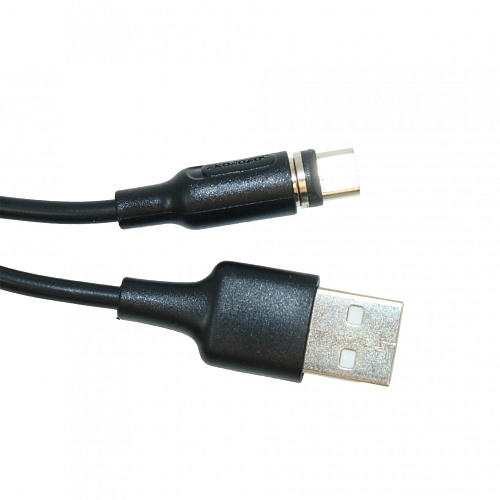 Шнур  Borofone BX41 USB - MicroUSB (Магнитный: только зарядка/ 1m/ 2.4A/ ПВХ/ Black
