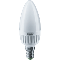 Лампа "свеча" Navigator NLL-C37-7-230-4K-E14-FR (аналог лампы накаливания 60Вт, белый)