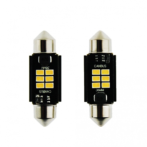 Светодиодная лампа C5W (T11x36) Vizant 12V B344 6 SMD White 2 шт.