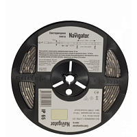 Лента светодиодная Navigator NLS-5050WW60-14.4-IP65-12V R5 Теплый белый