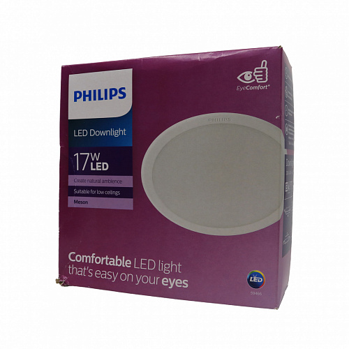 Светильник Philips 59466 MESON 150 17W WH recessed LED (17Вт, 1300Лм, 4К) 1 Повреждена упаковка