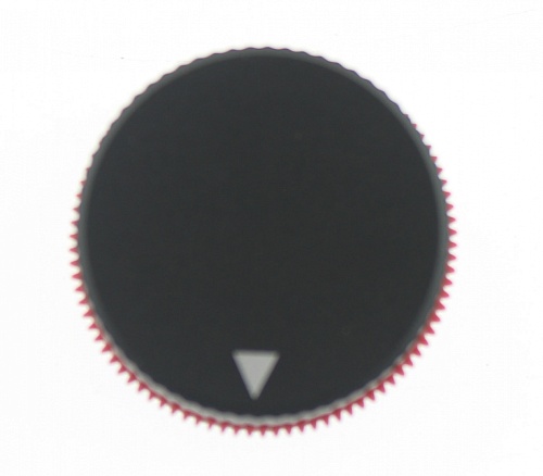 Ручка приборная 30X22  (6мм, круг) красный