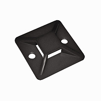 Площадка под стяжку AAM-20 (20х20мм) самоклеющаяся черная 100шт