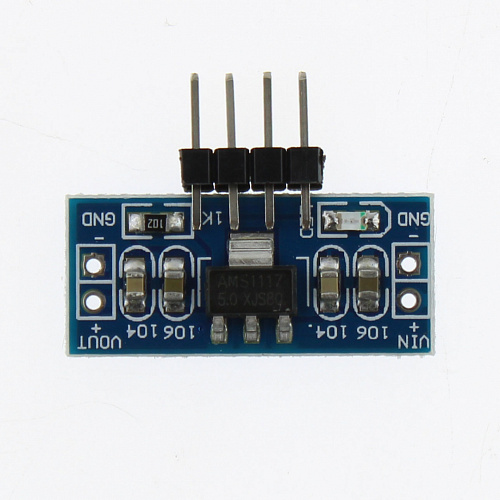 DC-DC стабилизатор понижающий (вход 6-12В выход 5В, 0,8А) на м/с AMS1117 для Ардуино 
