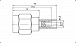 SMA-C174P-RP гнездо на кабель RG174 (обжим; внутр. резьба), Разъём высокочастотный