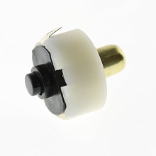 Переключатель кнопочный GJ01449 1.0A 30VDC  (белый,круглый) ON-OFF