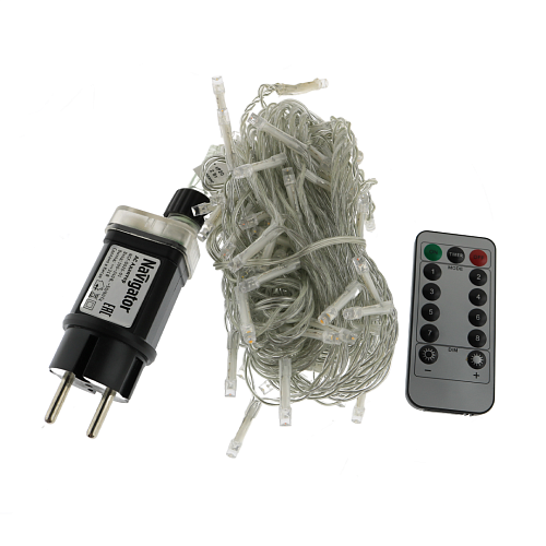 Гирлянда интерьерная «нить» 11.5 м Navigator NGF-D026-01  WW+RGBY 100 2м пульт IP44 TR