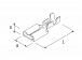 Клемма ножевая неизолированная TA4.8-0.75F (0,5-0,8 mm2)