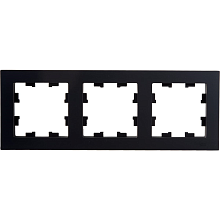 Рамка универсальная AtlasDesign 3 поста ATN001003 карбон