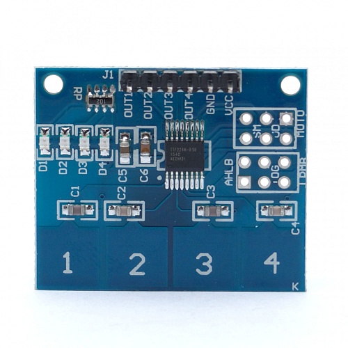 Клавиатура сенсорная 1х4 TTP224 для Arduino