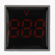 Вольтметр цифровой Omix T33-V1 (красный) 20-500 VAC