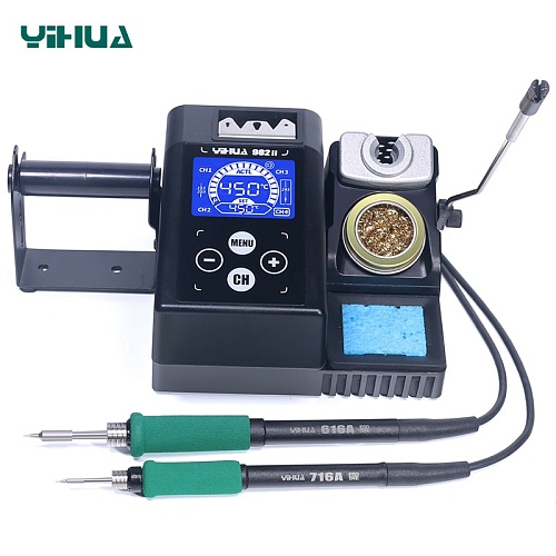 Паяльная станция с паяльником Yihua YH982-II (C210+245), 50 и 120Вт, ESD