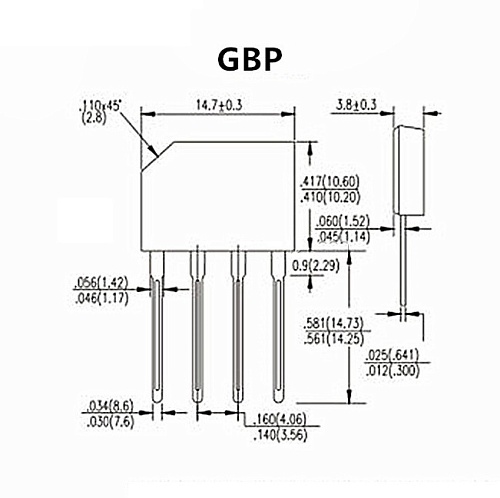 GBP410, Диодный мост