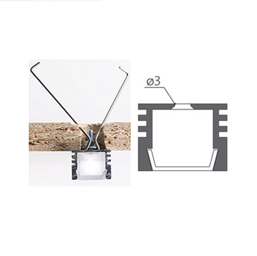 Держатель пружинный для профиля PDS, MIC, PHS-A